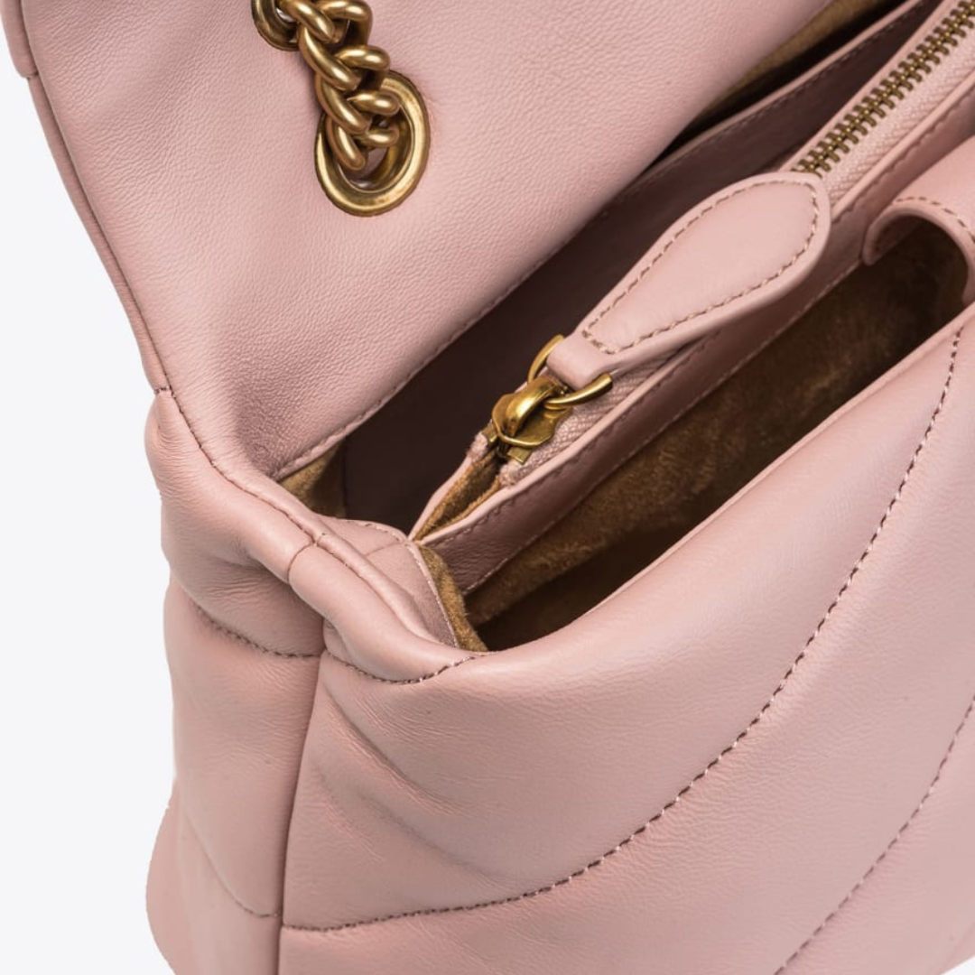 Mini Love Bag Puff Maxi Quilt in Pink Handbags PINKO - LOLAMIR