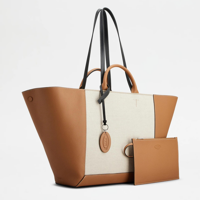 Double Up Large Shopping Bag in Brown