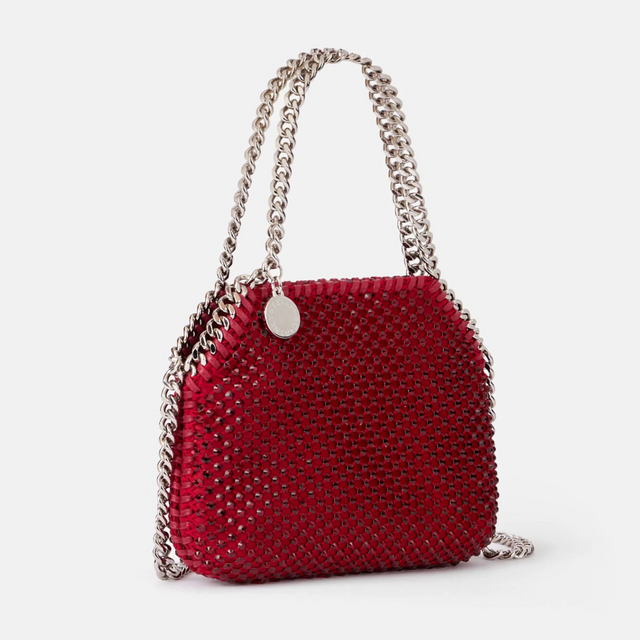 Falabella Crystal Mesh Tiny Tote Bag