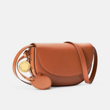 Frayme Whipstitch Small Shoulder Bag in Tan