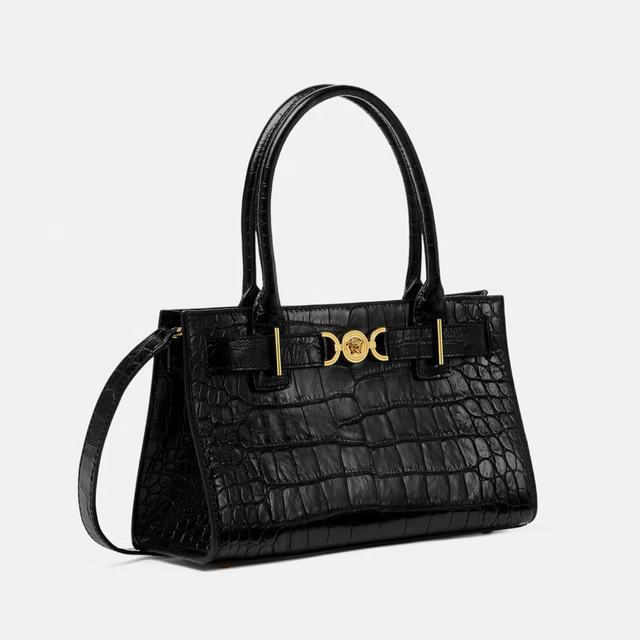 Medusa '95 Croc-Effect Medium Tote Bag