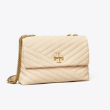 Kira Chevron Bag in Cream