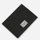 Logo Plaque Card Holder in Black/Silver