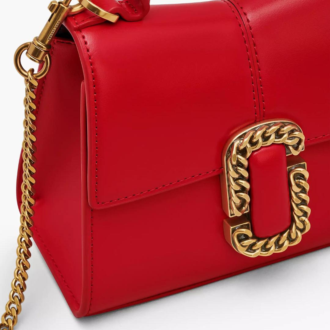 The St. Marc Mini Top Handle in True Red Handbags MARC JACOBS - LOLAMIR