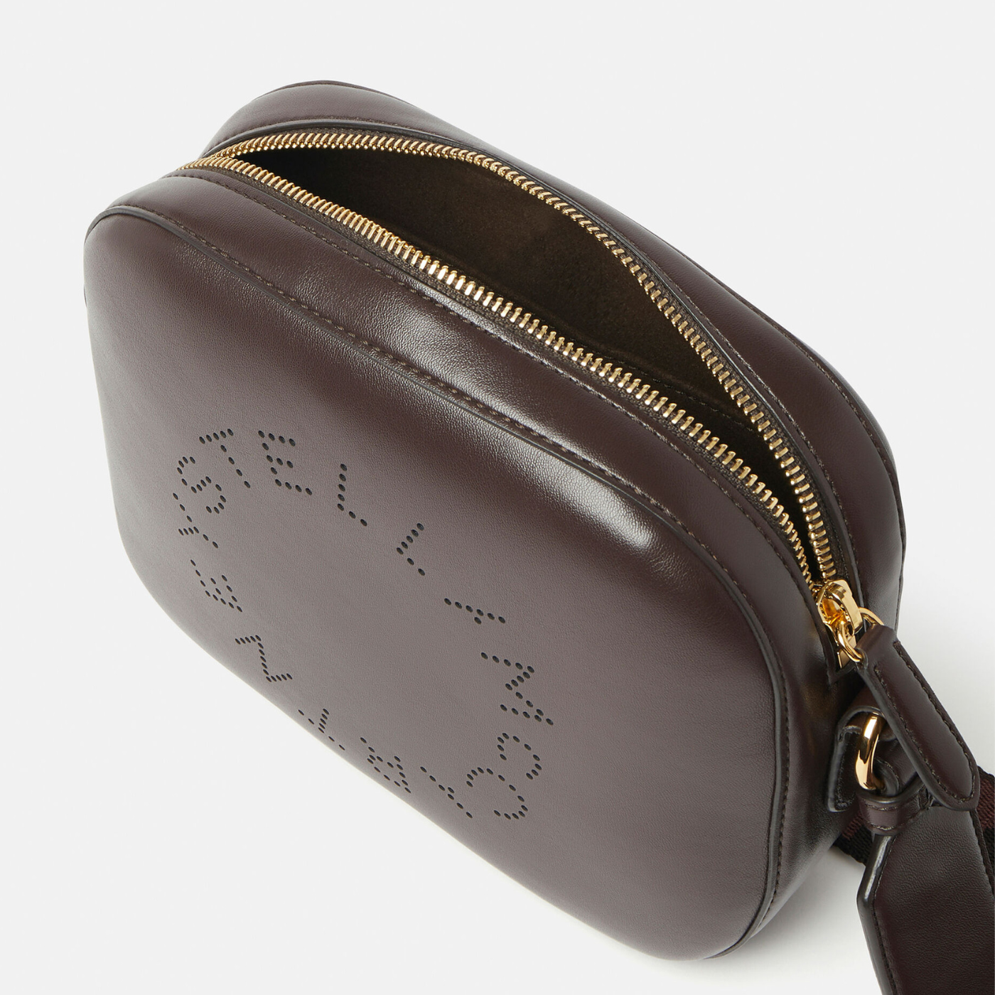 Stella Logo Mini Bag in Chocolate Brown Handbags STELLA MCCARTNEY - LOLAMIR