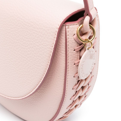 Frayme Medium Flap Shoulder Bag in Pink Handbags STELLA MCCARTNEY - LOLAMIR