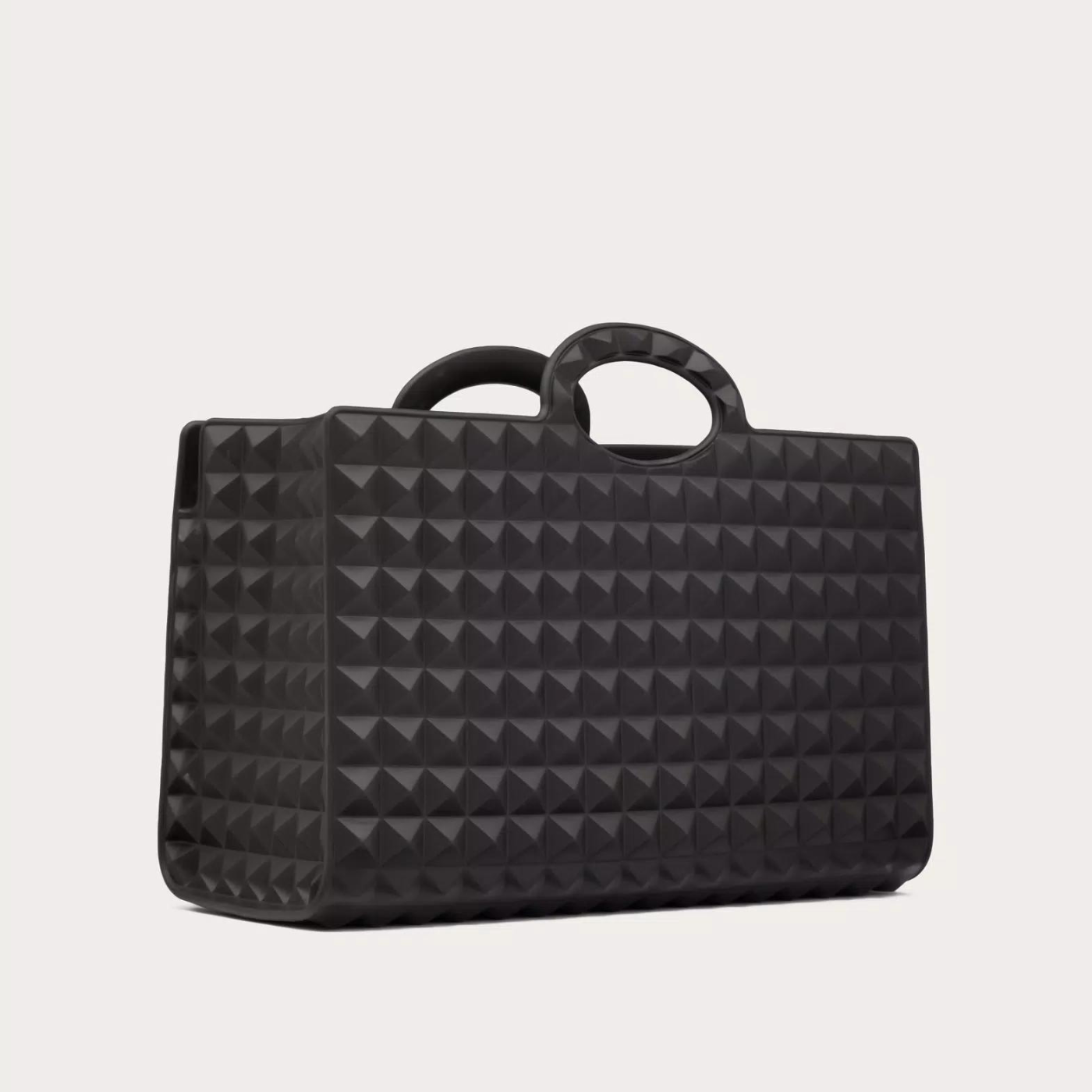 Le Troisieme Rubber Shopping Bag in Black Handbags VALENTINO - LOLAMIR