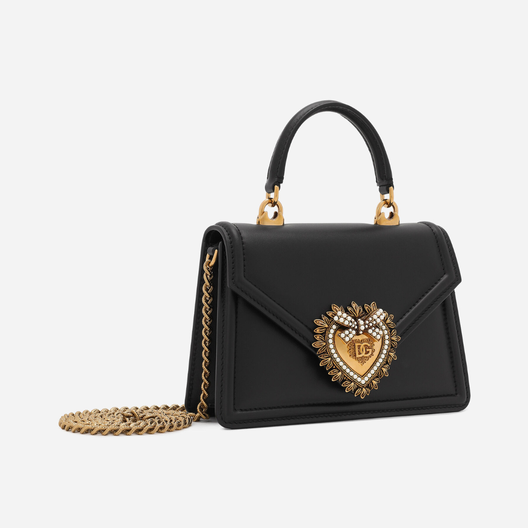 Devotion Small Top Handle Bag in Black Handbags DOLCE & GABBANA - LOLAMIR
