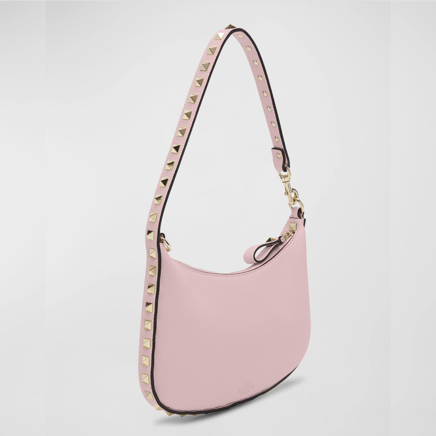 Rockstud Mini Hobo Bag In Pink Handbags VALENTINO - LOLAMIR