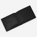 Embossed Logo Bi-Fold Wallet in Black