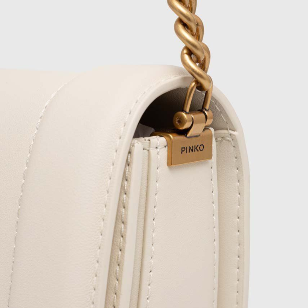 Classic Love Bag Click Round In Ivory Handbags PINKO - LOLAMIR