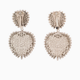 Alessandra Rich Crystal Earrings in Silver