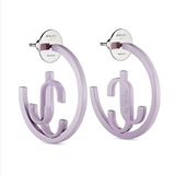 JC Monogram Hoop Earrings