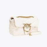 Mini Love Bag Puff Maxi Quilt in Ivory Handbags PINKO - LOLAMIR