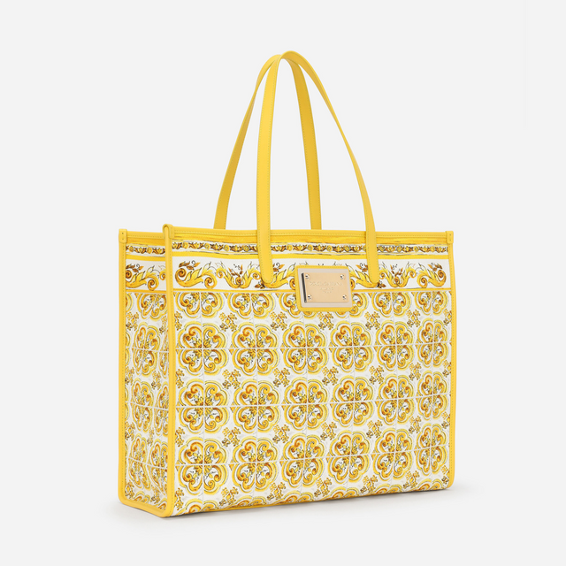 Majolica Large Shopper in Yellow