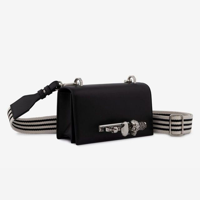 The Knuckle Satchel Bag in Black