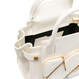 City Tote Small Top Handle in White Handbags OFF-WHITE - LOLAMIR