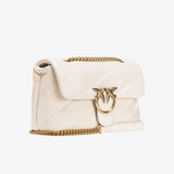 Classic Love Bag Puff Maxi Quilt in Ivory Handbags PINKO - LOLAMIR
