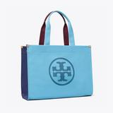 Ella Color-Block Canvas Tote in Blue