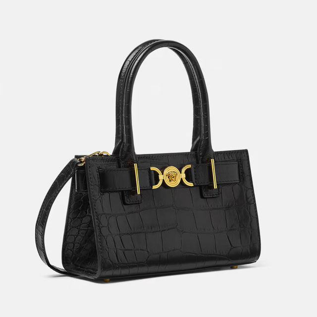 Medusa '95 Croc-Effect Small Tote Bag