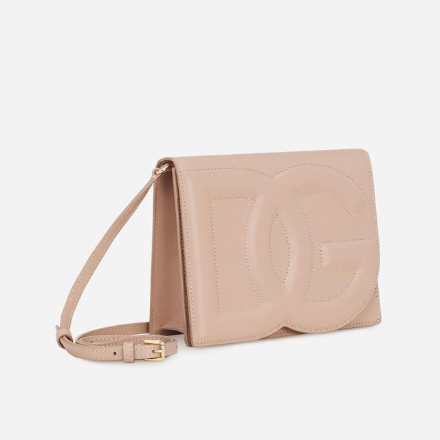 DG Logo Crossbody Bag in Beige Handbags DOLCE & GABBANA - LOLAMIR