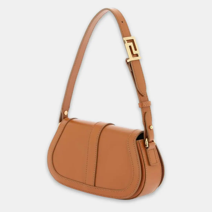 Greca Goddess Mini Shoulder Bag in Brown Handbags VERSACE - LOLAMIR