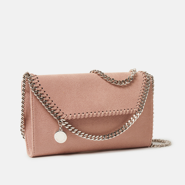 Falabella Wallet Crossbody Bag in Peony Pink