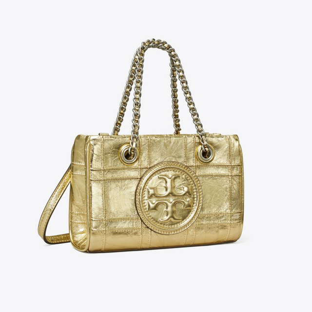 Fleming Mini Soft Tote Bag in Gold