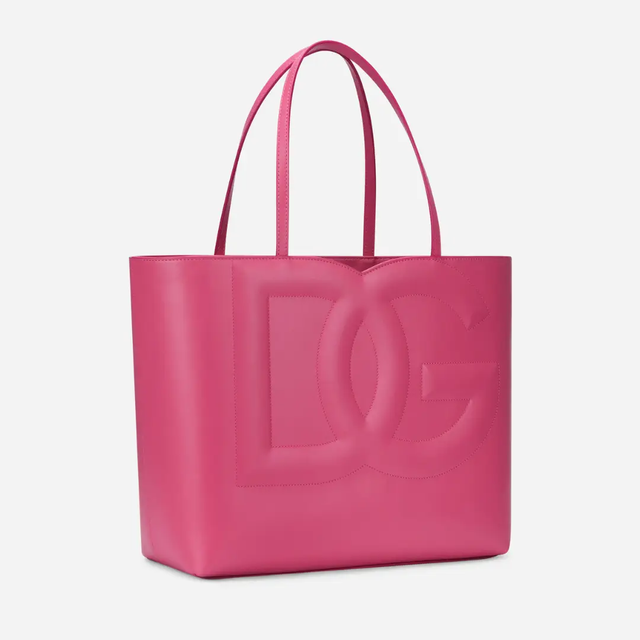 DG Logo Medium Shopper in Fuchsia Handbags DOLCE & GABBANA - LOLAMIR