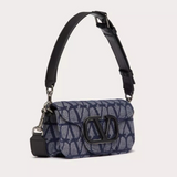 Locò Mini Toile Iconographe Shoulder Bag in Denim