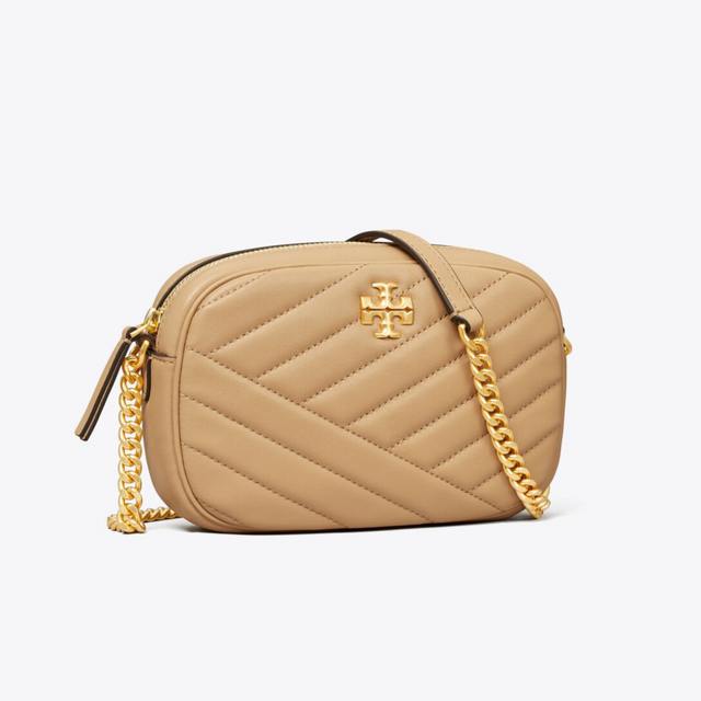 Kira Chevron Camera Bag in Desert Dune