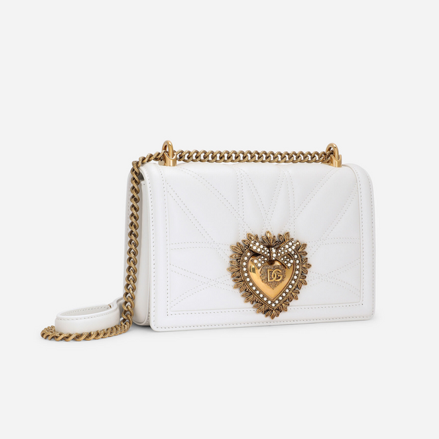 Devotion Medium Shoulder Bag in White