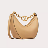 VLogo Moon Small Hobo Bag In Cappuccino Handbags VALENTINO - LOLAMIR