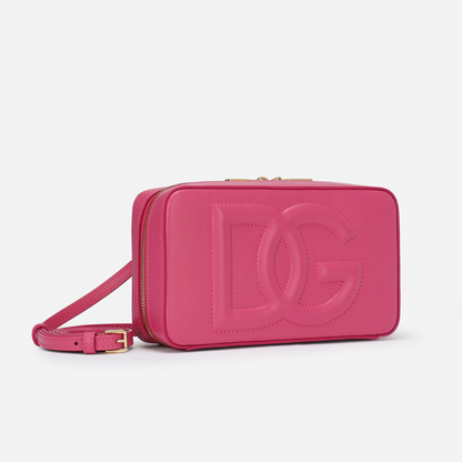 DG Logo Small Camera Bag in Fuchsia Handbags DOLCE & GABBANA - LOLAMIR