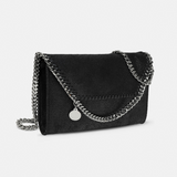Falabella Wallet Crossbody Bag in Black/Silver