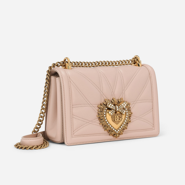 Devotion Medium Shoulder Bag in Pale Pink