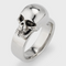 Side Skull Ring in Silver