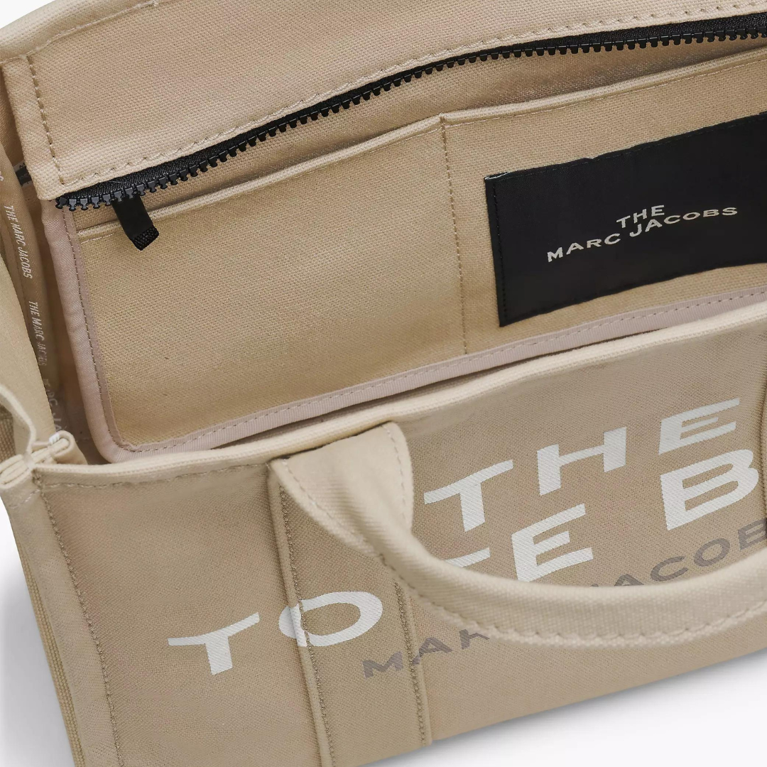 The Canvas Medium Tote Bag in Beige Handbags MARC JACOBS - LOLAMIR