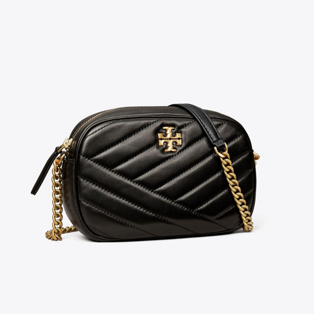 Kira Chevron Camera Bag in Black