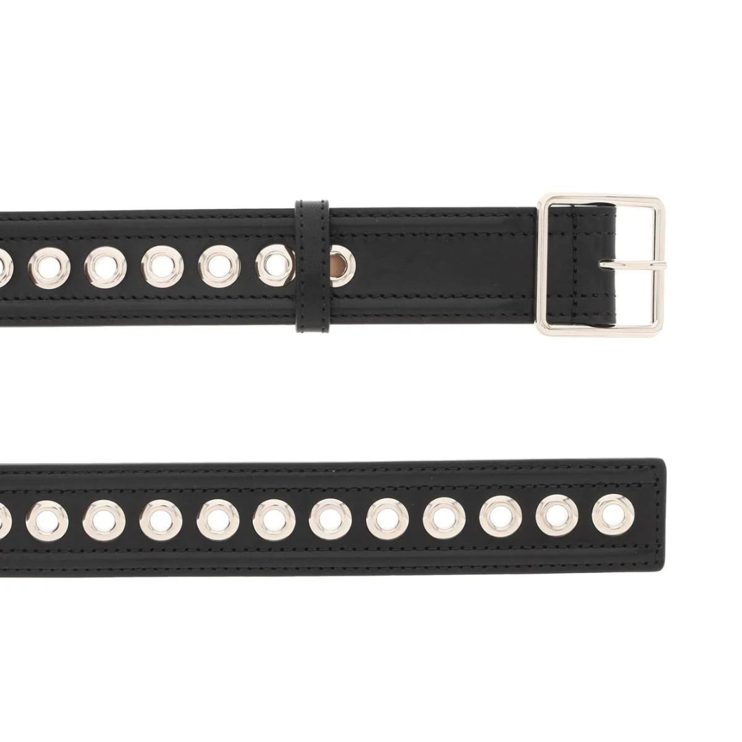 Alexander McQueen Eyelet Belt in Black Belts Alexander Mcqueen - LOLAMIR