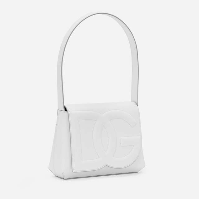 DG Logo Shoulder Bag in White