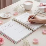 Dark Marigolds | Daily Spiral Planner | Custom Start Month | Peach