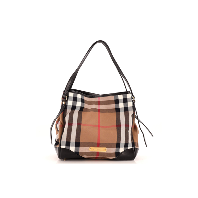 Burberry Canterbury House Check Small Canvas Tote