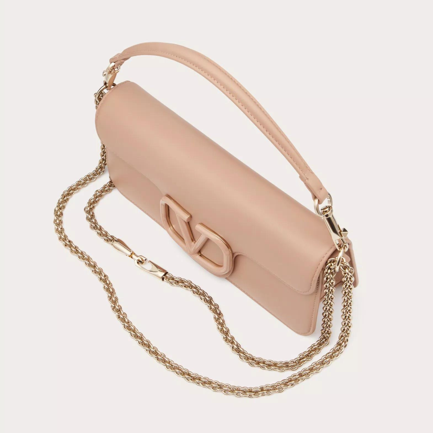 Locò Shoulder Bag in Rose Cannelle Handbags VALENTINO - LOLAMIR