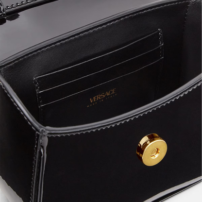 La Medusa Patent Mini Bag in Black Handbags VERSACE - LOLAMIR