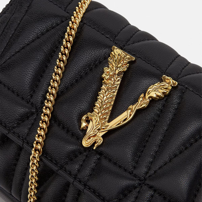 Virtus Mini Bag in Black Handbags VERSACE - LOLAMIR