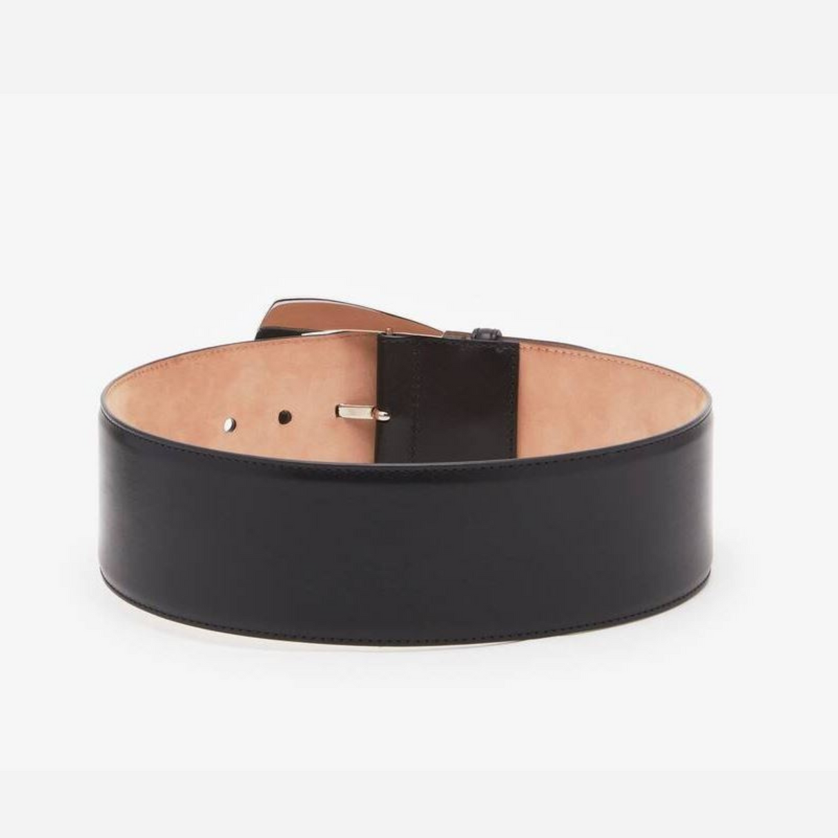 Geometric Buckle Belt in Black