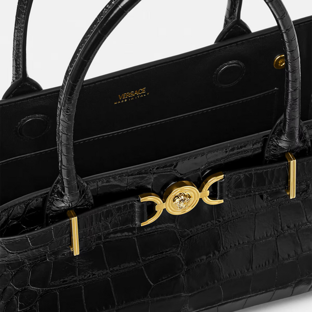 Medusa '95 Croc-Effect Medium Tote Bag