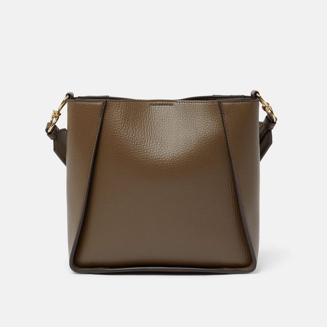 Logo Crossbody Bag in Chocolate Brown