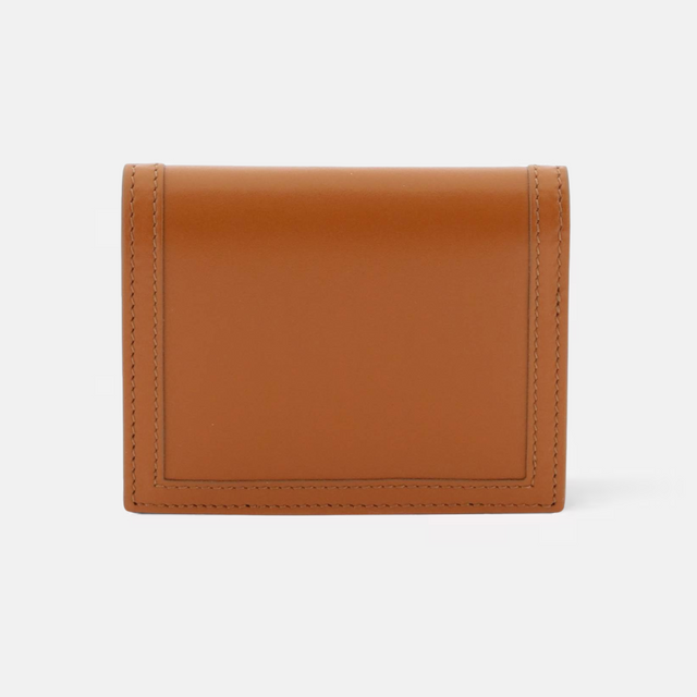 Greca Goddess Bifold Wallet in Brown